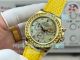 Swiss Replica Rolex Beach Daytona Diamond Bezel Yellow Leather Strap Watch (2)_th.jpg